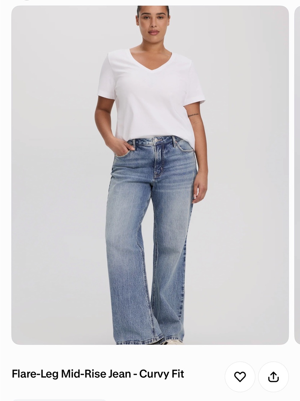 Reitmans Light Blue Flare-Leg Jeans